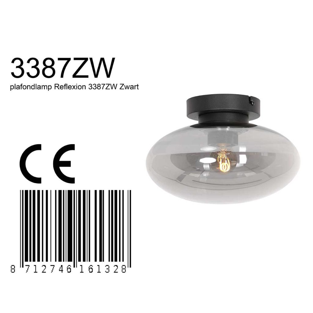 ovale-plafondlamp-reflexion-smoke-3387zw-25cm-plafonnieres-steinhauer-reflexion-zwart-3387zw-7