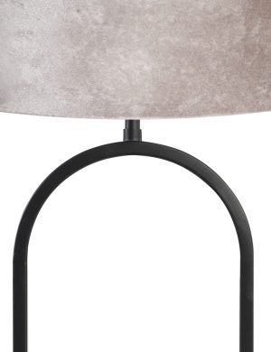 ovale-schemerlamp-met-fluwelen-grijze-kap-light-living-jamiri-zwart-8429zw-2