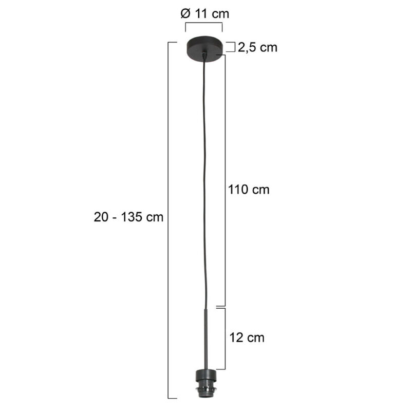 steinhauer-hanglamp-sparkledlight-zwart-metaal-ø11cm-e27-3602zw-1