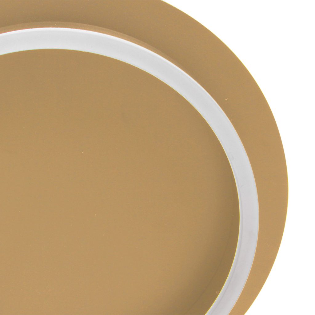 Ronde gouden plafonnière metaal/glas Steinhauer Ringlux - Afbeelding 5