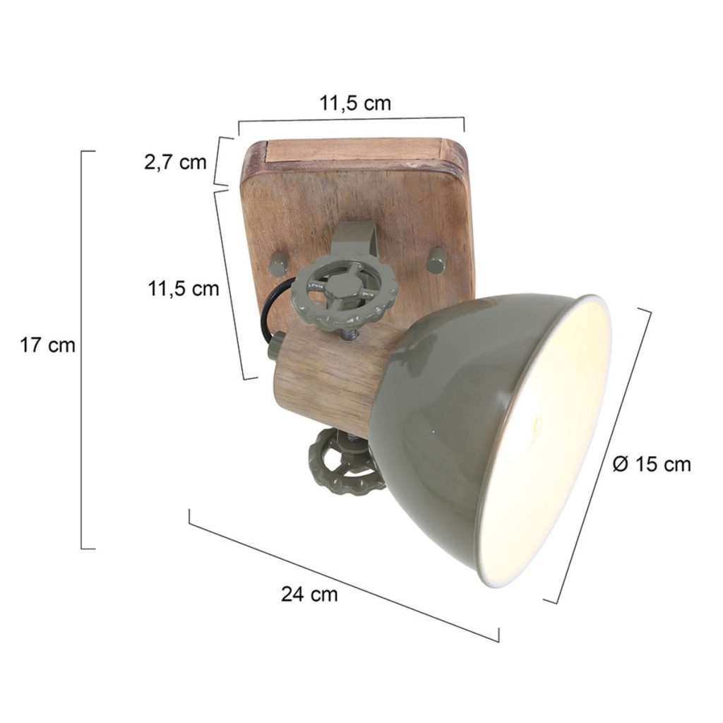 mexlite-spot-gearwood-groen-metaalrubberwood-opbouwspot-e27-7968g-1