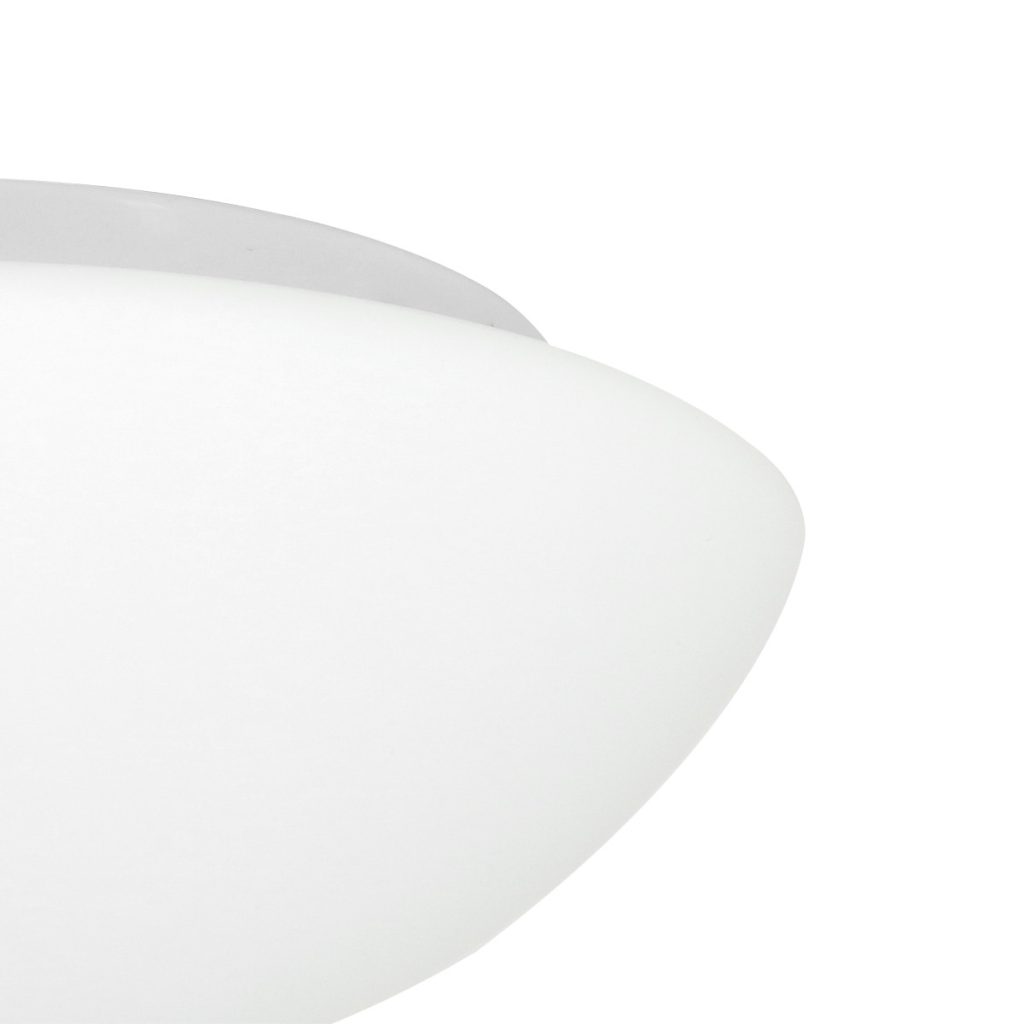 Moderne metalen witte glazen plafonnière Steinhauer Ceiling and wall - Afbeelding 4