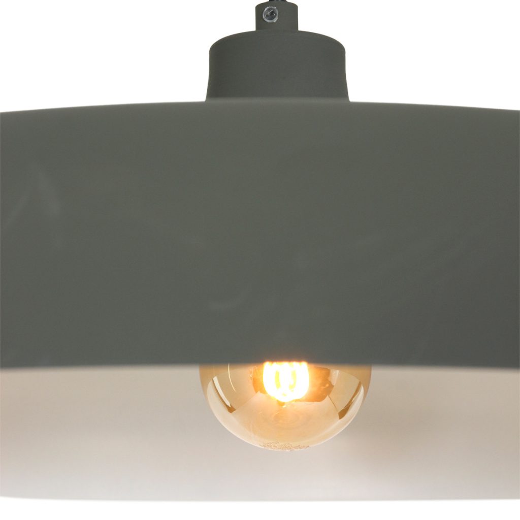 Retro grijze metalen hanglamp Steinhauer Krisip - Afbeelding 3