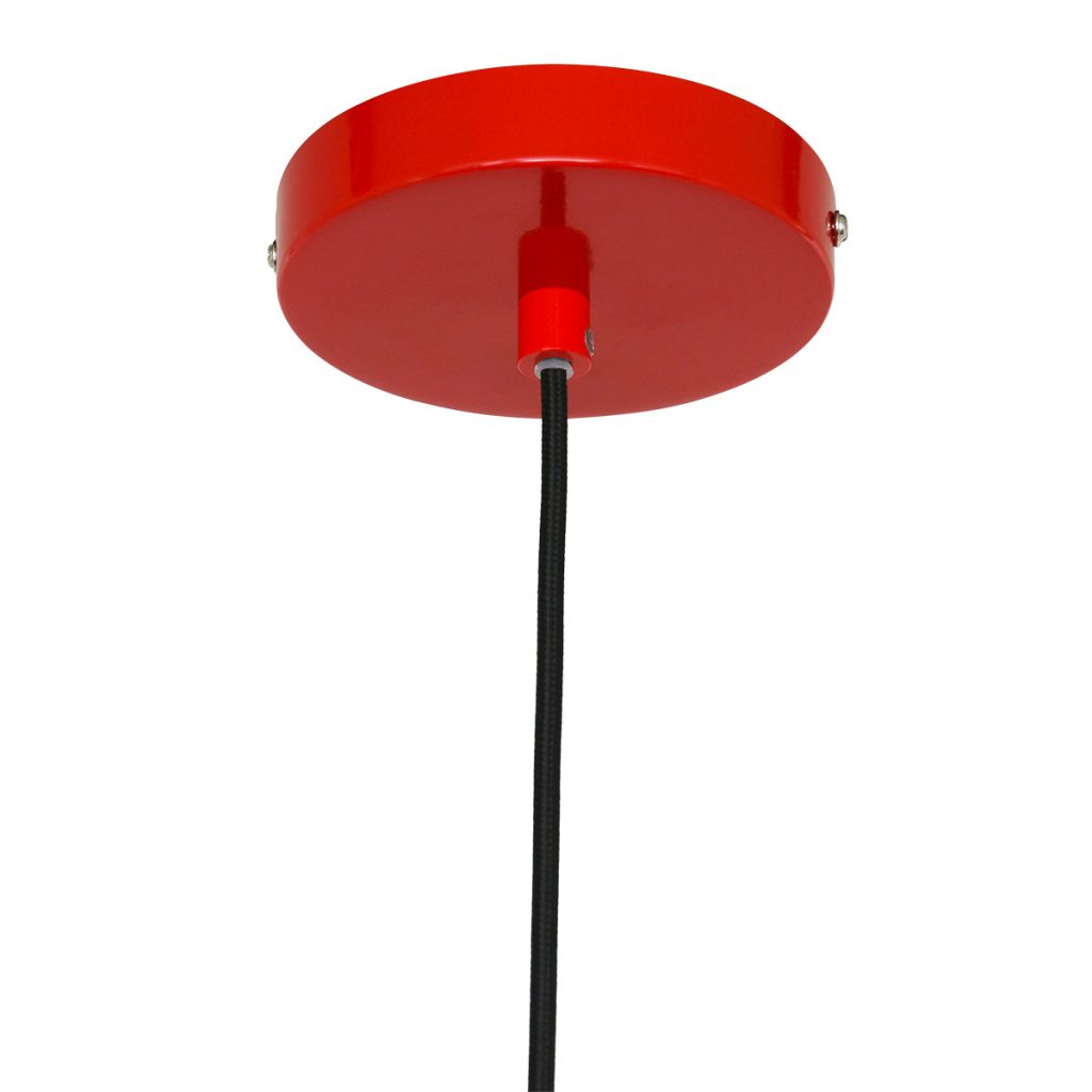 Retro rode metalen hanglamp Steinhauer Krisip - Afbeelding 15