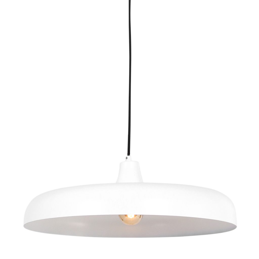 Retro witte metalen hanglamp Steinhauer Krisip - Afbeelding 11