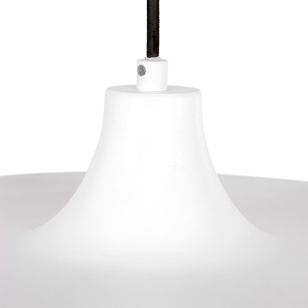 Retro witte metalen hanglamp Steinhauer Krisip - Afbeelding 13
