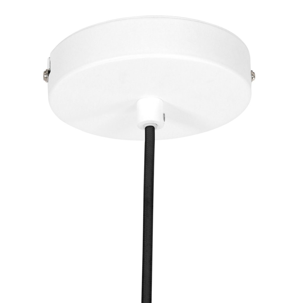 Retro witte metalen hanglamp Steinhauer Krisip - Afbeelding 14