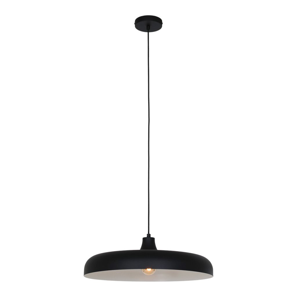 Retro metalen hanglamp zwart Steinhauer Krisip - Afbeelding 2