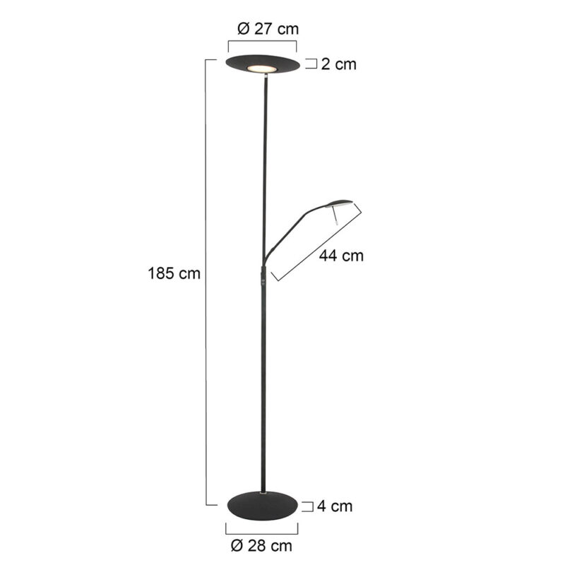 Praktische staande leeslamp Steinhauer Zodiac led - Afbeelding 7