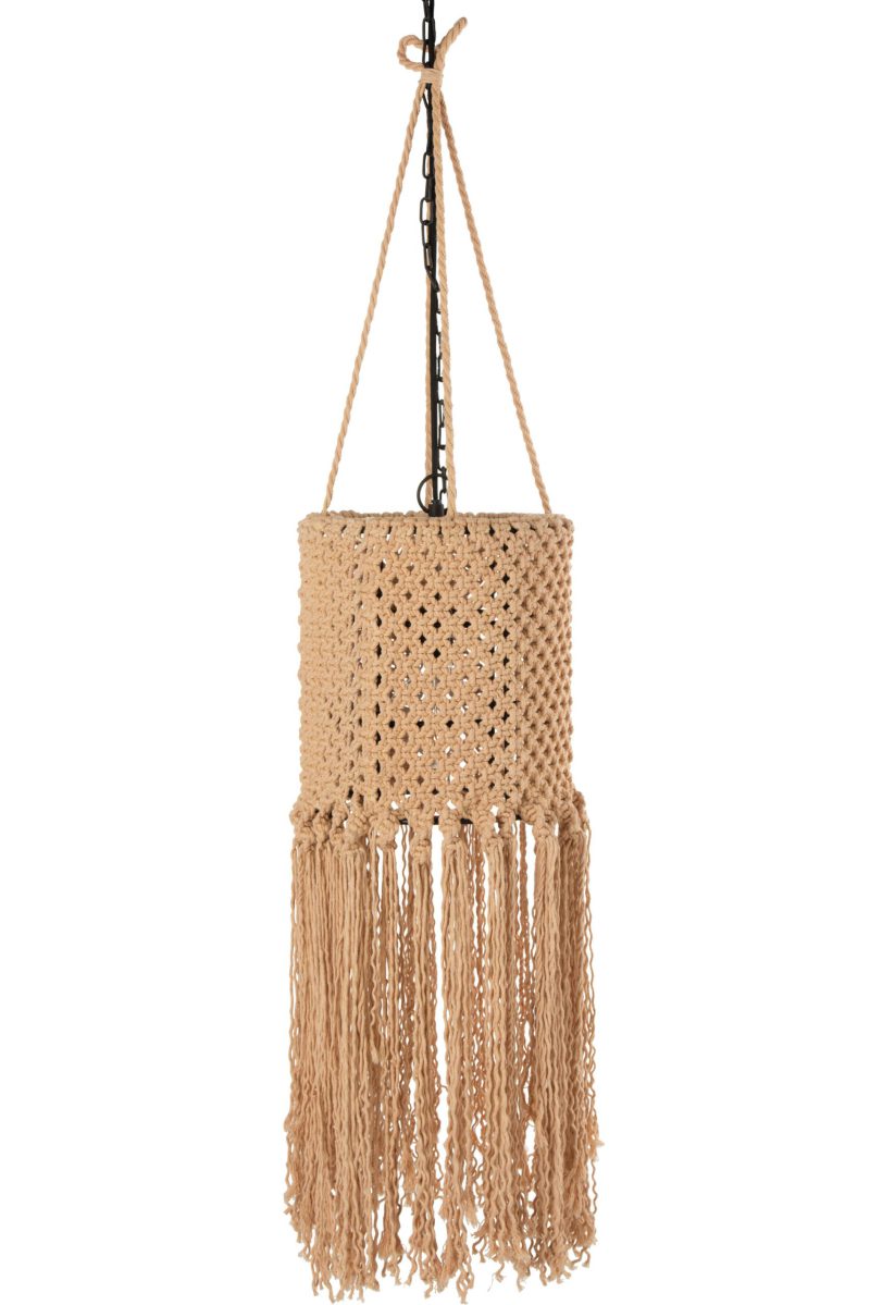 Retro beige hanglamp macramé Jolipa Macrame - Afbeelding 5