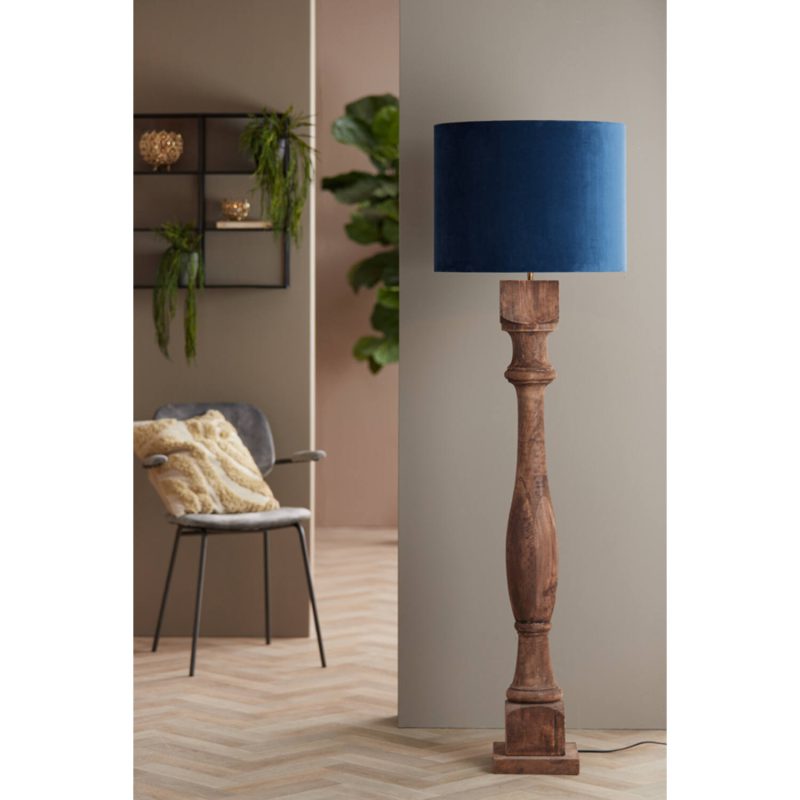 retro-blauwe-zilveren-lampenkap-light-and-living-velours-2250047-2