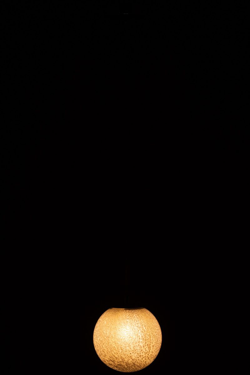 Retro bolvormige bruine hanglamp Jolipa Dany - Afbeelding 4