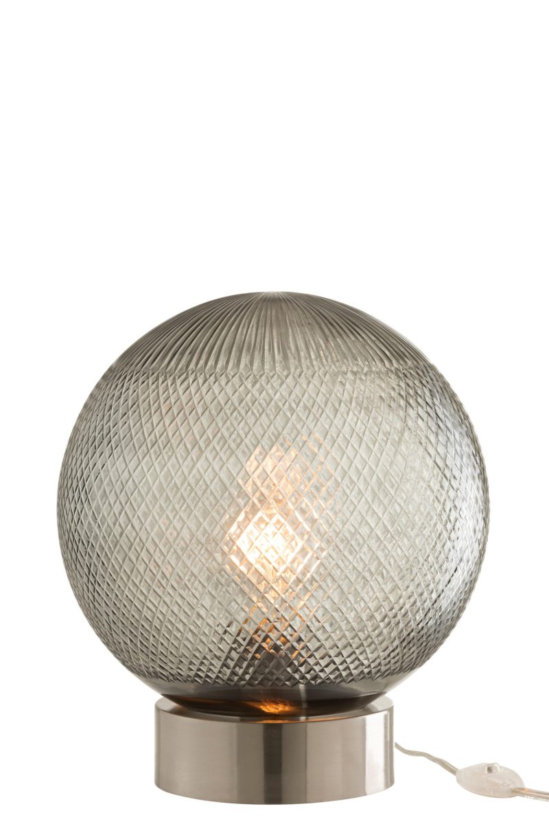 Retro bolvormige glazen tafellamp Jolipa Ruby - Afbeelding 3