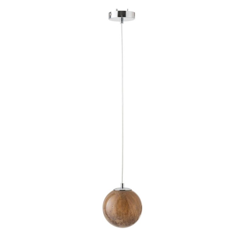 Retro bruine bolvormige hanglamp Jolipa Dany - Afbeelding 2