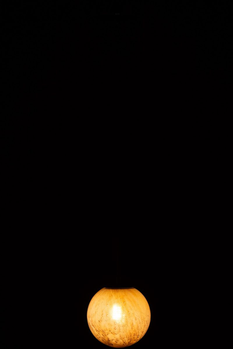 Retro bruine bolvormige hanglamp Jolipa Dany - Afbeelding 4