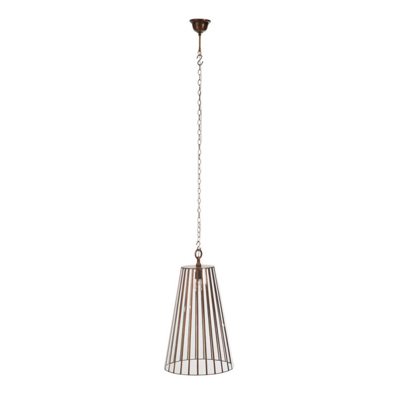 Retro bruine hanglamp aan ketting Jolipa Mandy - Afbeelding 2