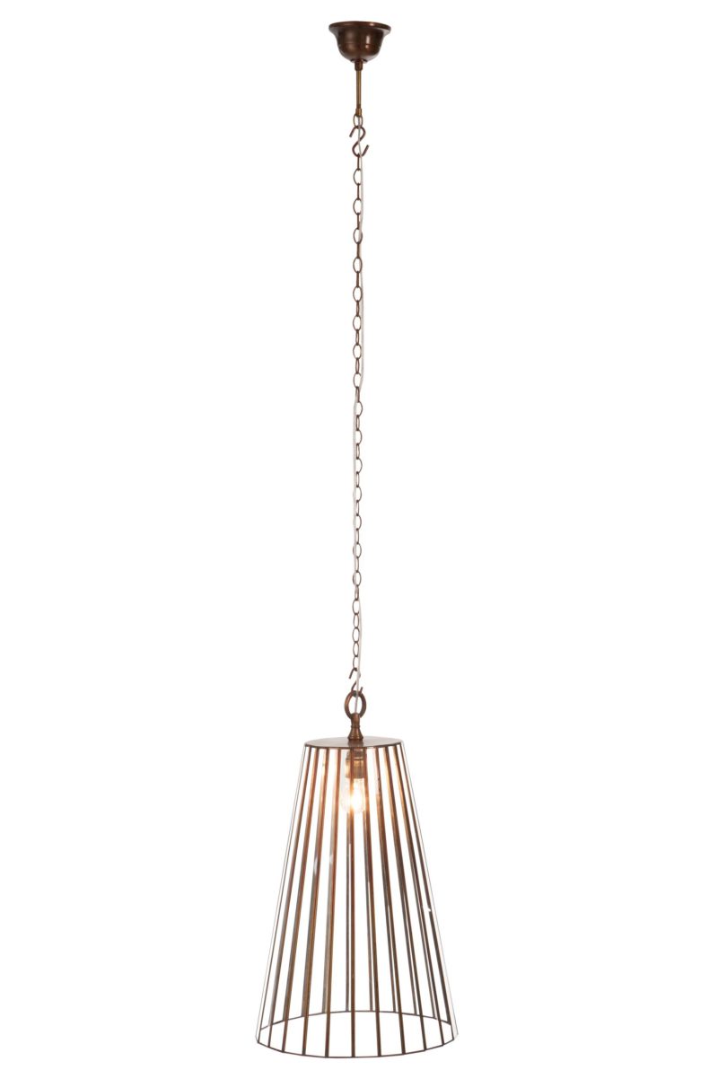 Retro bruine hanglamp aan ketting Jolipa Mandy - Afbeelding 3