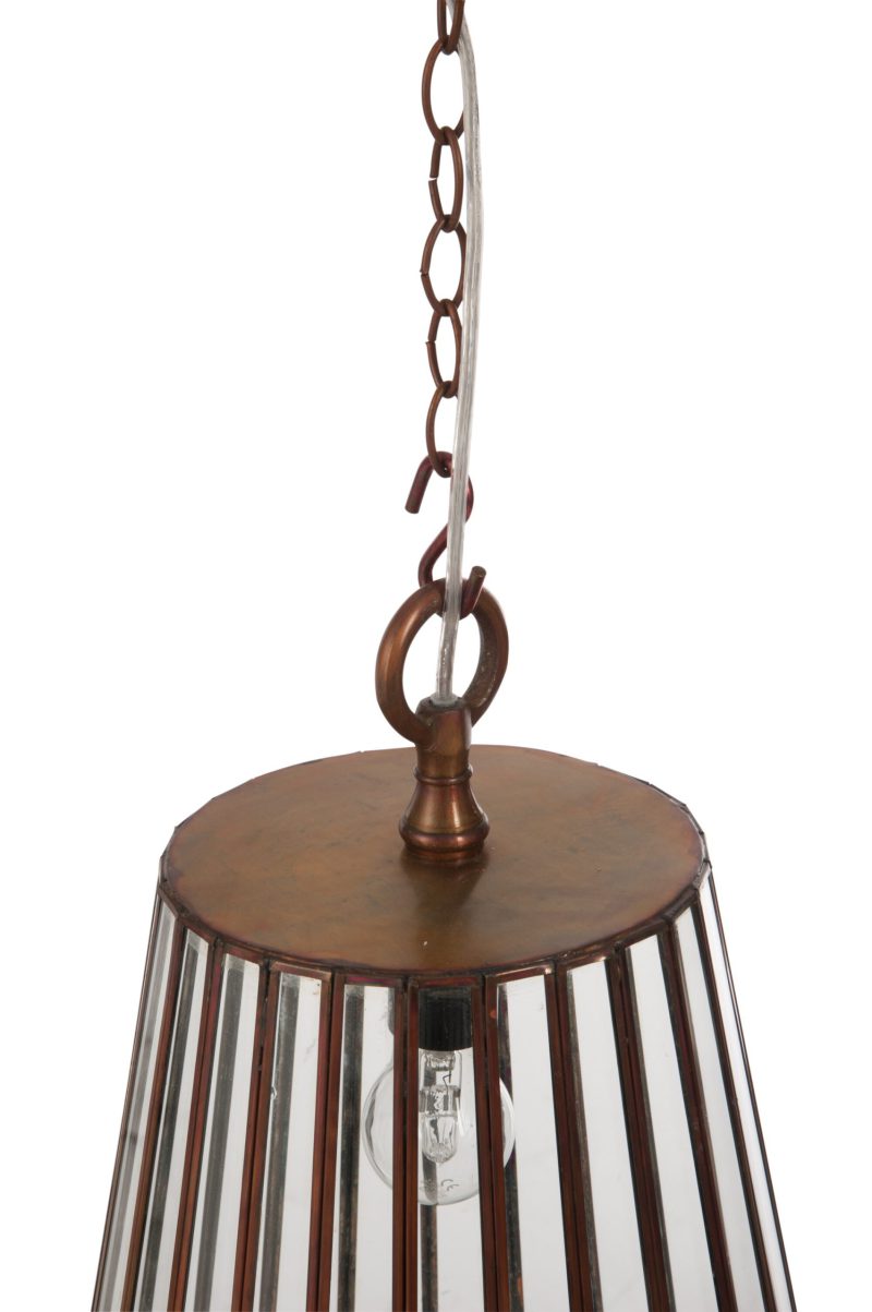 Retro bruine hanglamp aan ketting Jolipa Mandy - Afbeelding 6