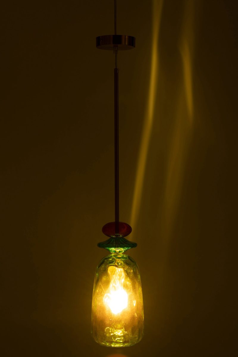 Retro glazen hanglamp multicolor Jolipa Laurence - Afbeelding 5