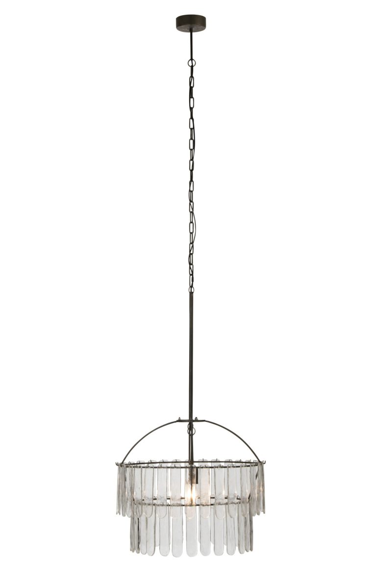 Retro glazen kroonluchter hanglamp Jolipa Daisy - Afbeelding 3