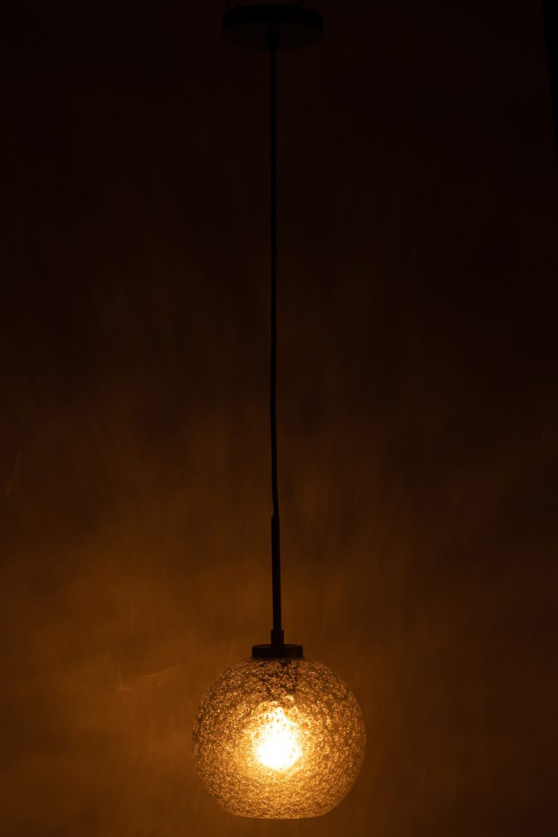 Retro hanglamp glazen bol Jolipa Orb - Afbeelding 5