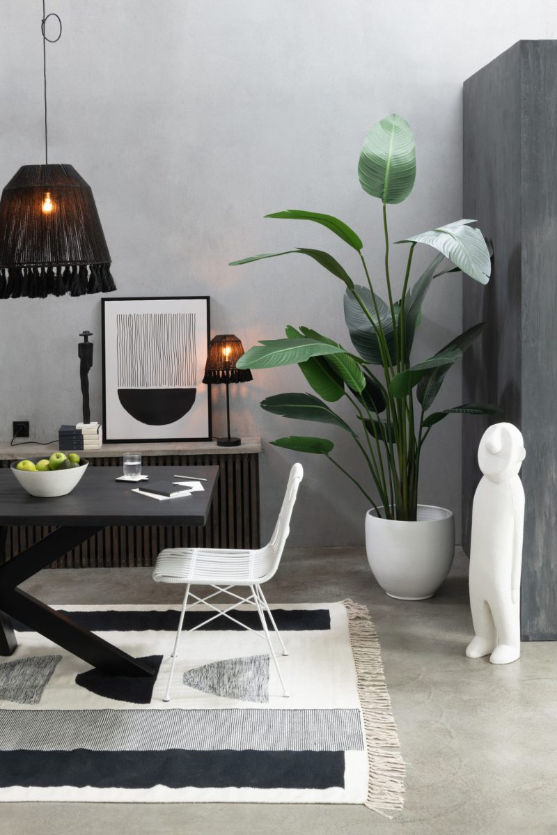 Retro hanglamp zwart touw Jolipa Celia - Afbeelding 6