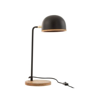 retro-houten-tafellamp-met-zwart-jolipa-evy-15653-1