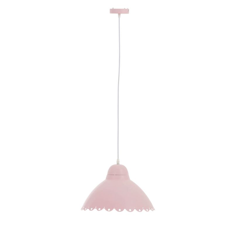 Retro moderne roze hanglamp Jolipa Flower candy - Afbeelding 2