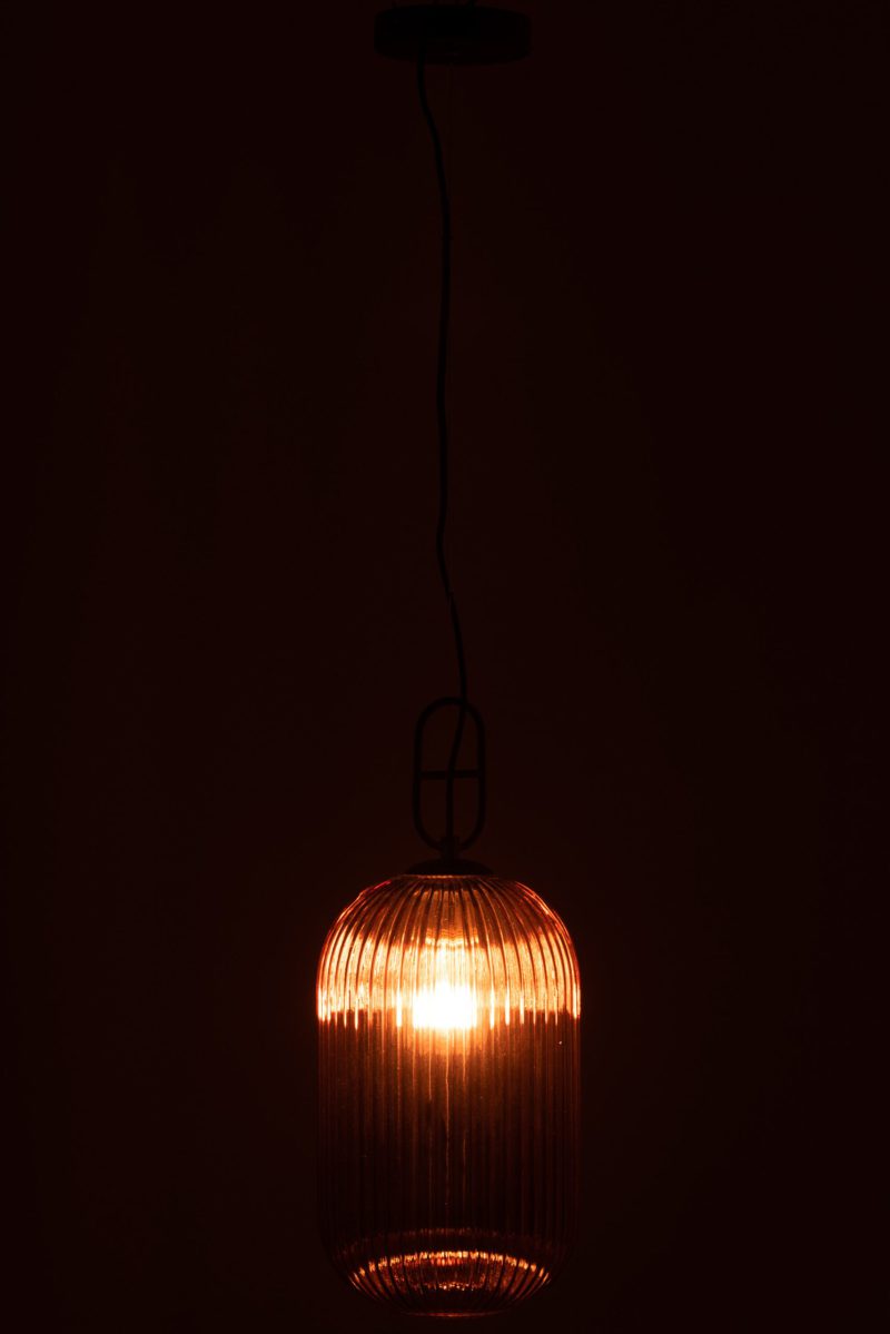Retro ovale rode hanglamp Jolipa Yufo - Afbeelding 5