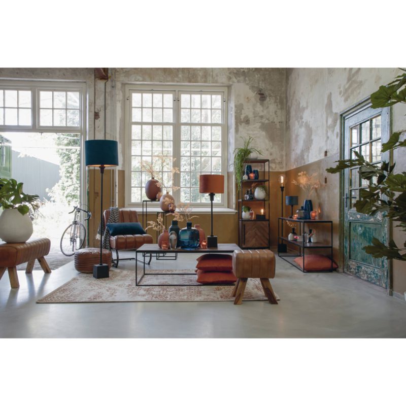 light&living-kap-velours-blauw-textiel-ø35cm-e27-2235047-1