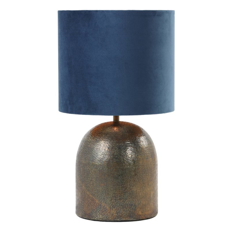 light&living-kap-velours-blauw-textiel-ø35cm-e27-2235047-1