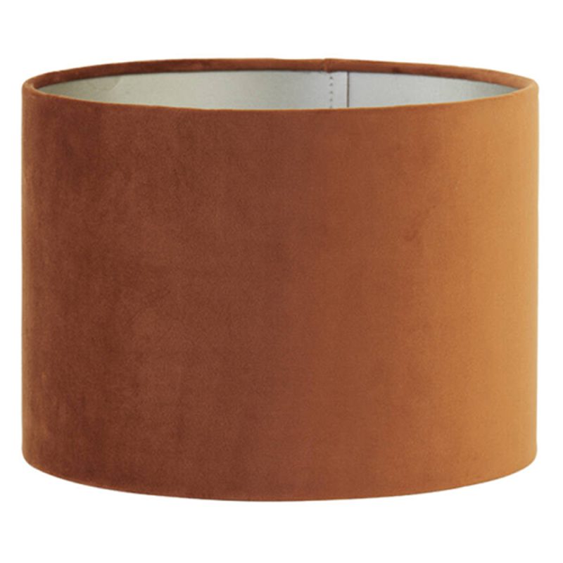 retro-ronde-oranje-lampenkap-light-and-living-velours-2240049