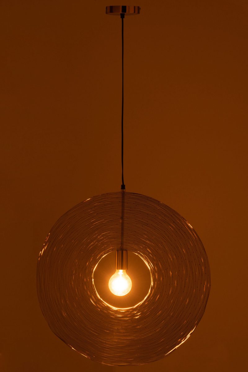 Retro ronde witte hanglamp Jolipa Gigi - Afbeelding 4