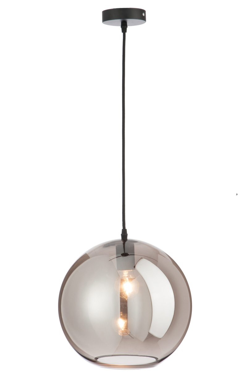 Retro rookglazen bol hanglamp Jolipa Koba - Afbeelding 4