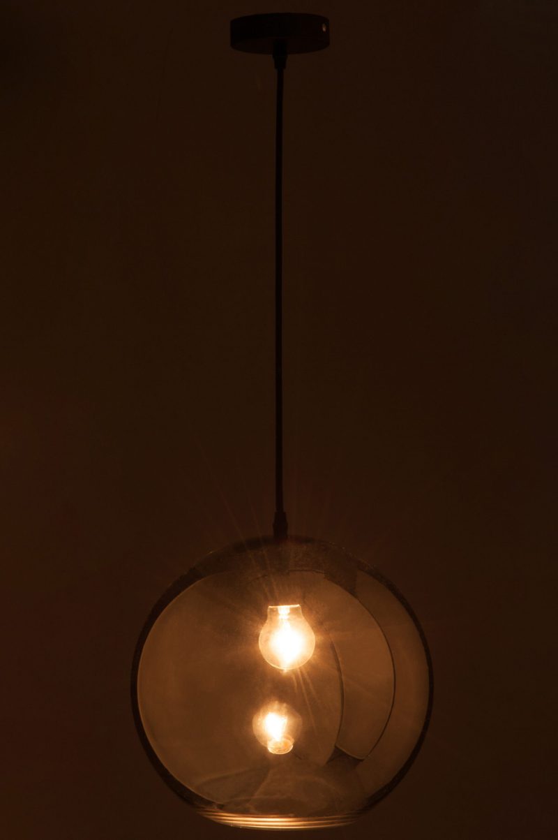 Retro rookglazen bol hanglamp Jolipa Koba - Afbeelding 5