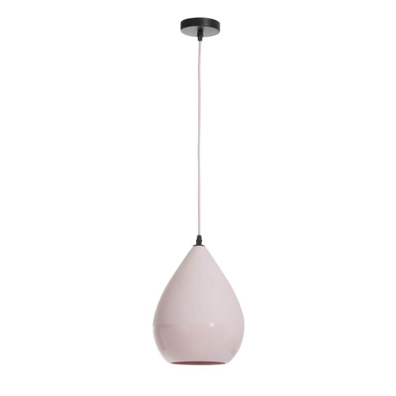 Retro roze hanglamp boeivorm Jolipa Pear poly - Afbeelding 2