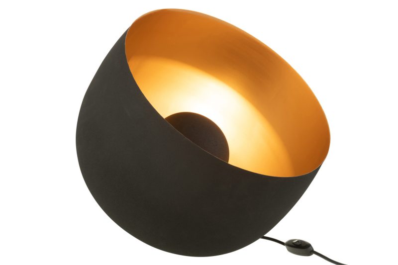 Retro tafellamp zwart met goud Jolipa Millie - Afbeelding 3
