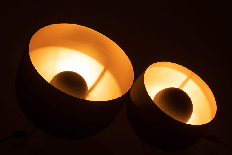 Retro tafellamp zwart met goud Jolipa Millie - Afbeelding 8