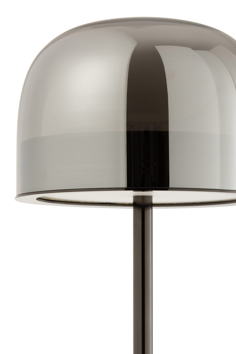 Retro tafellamp zwart rookglas Jolipa Topja - Afbeelding 7
