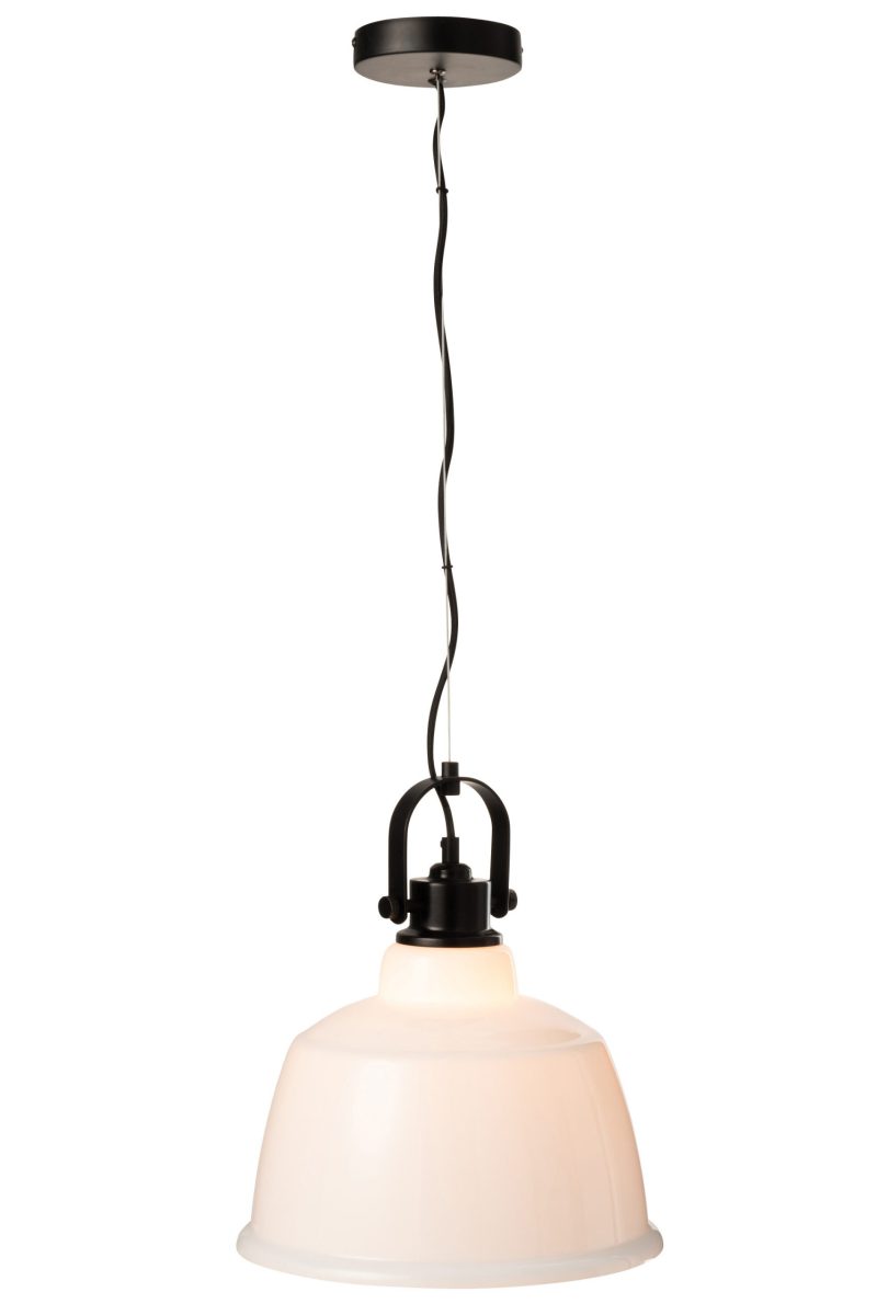 Retro wit met zwarte hanglamp Jolipa Magali - Afbeelding 3