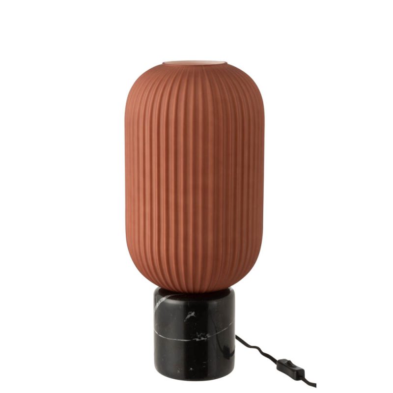 Retro zwart met oranje tafellamp Jolipa Yufo - Afbeelding 2