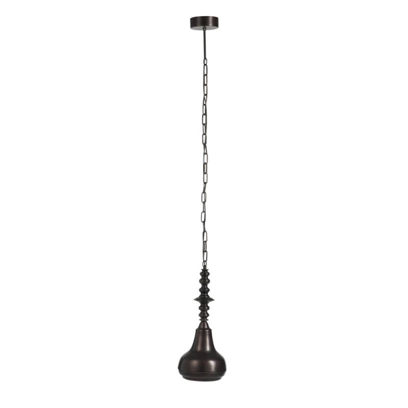 Retro zwarte hanglamp aan ketting Jolipa Jerry - Afbeelding 2