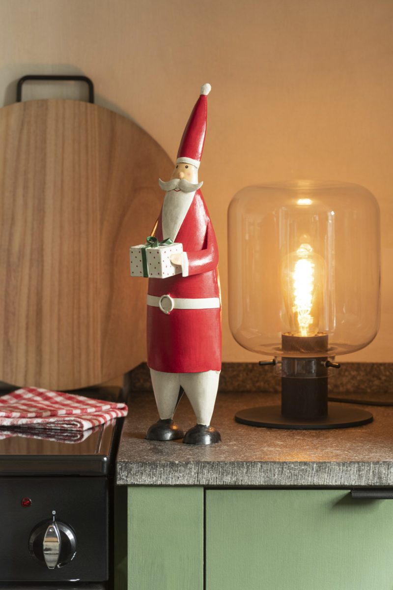 Retro zwarte tafellamp met rookglas Jolipa Kiyu - Afbeelding 3