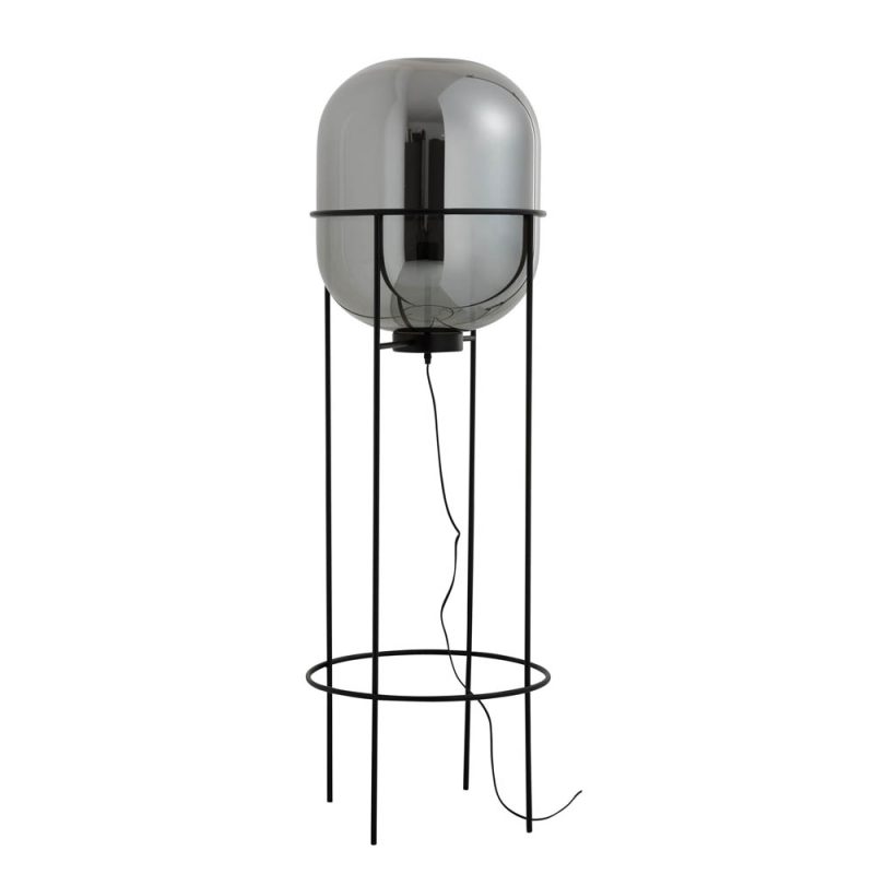 Retro zwarte tafellamp op standaard Jolipa Sasha - Afbeelding 2