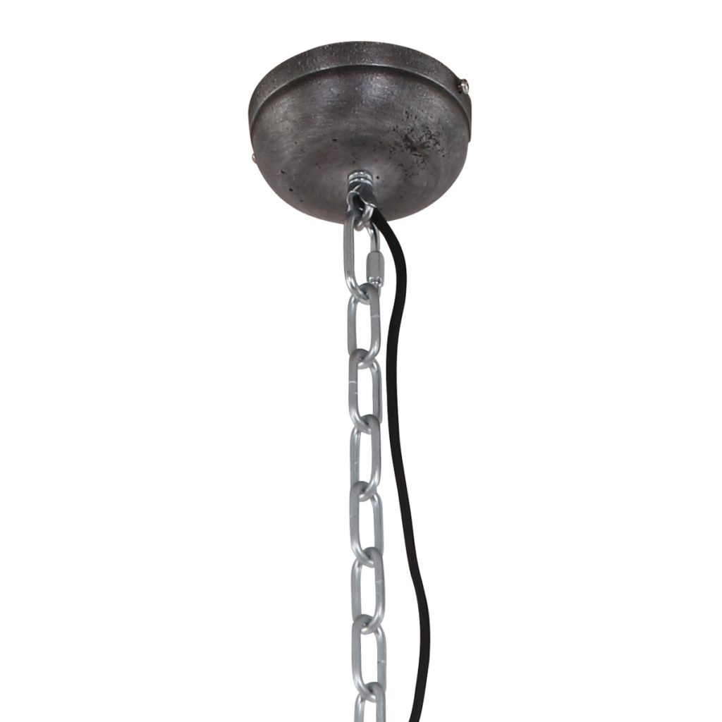 Industriële glazen bruine metalen hanglamp Steinhauer Bikkel - Afbeelding 5