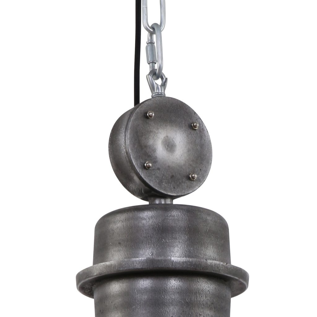 Industriële glazen bruine metalen hanglamp Steinhauer Bikkel - Afbeelding 6