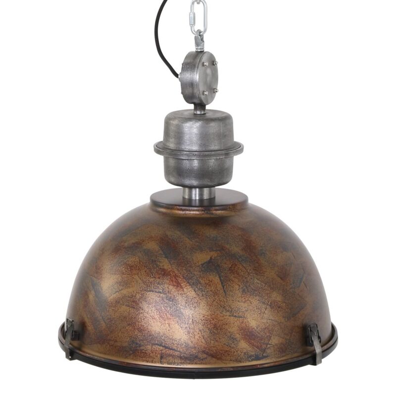 Robuuste koepelvormige hanglamp bruin metaal/glas Steinhauer Bikkel - Afbeelding 12