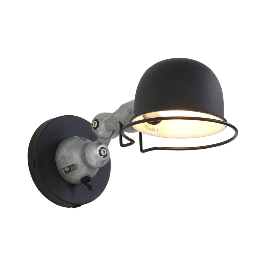 mexlite-wandlamp-davin-zwart-aluminiummetaal-bedlampje-e14-7657zw-1