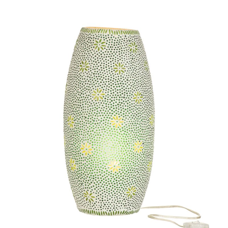 Romantische groen met gele tafellamp Jolipa Bram - Afbeelding 2