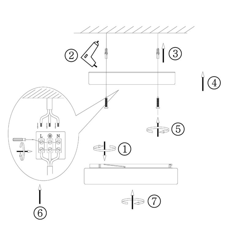 steinhauer-plafonniere-ikaro-zwart-glasmetaal-ø24cm-led-1363zw-1